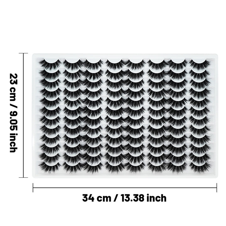👁️✨ 3D False Eyelashes – Multi-Layered Realistic Soft & Comfortable Reusable Lashes