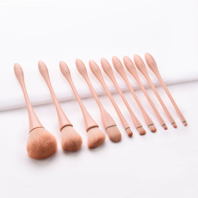 ✨ 10-Piece Little Pretty Waist Pink Makeup Brush Set 💄💖