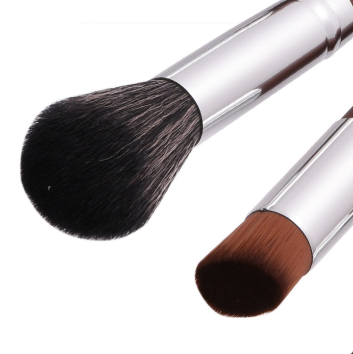 ✨ 10-Piece Makeup Brush Set — Wooden Handle Beauty Tools 💄