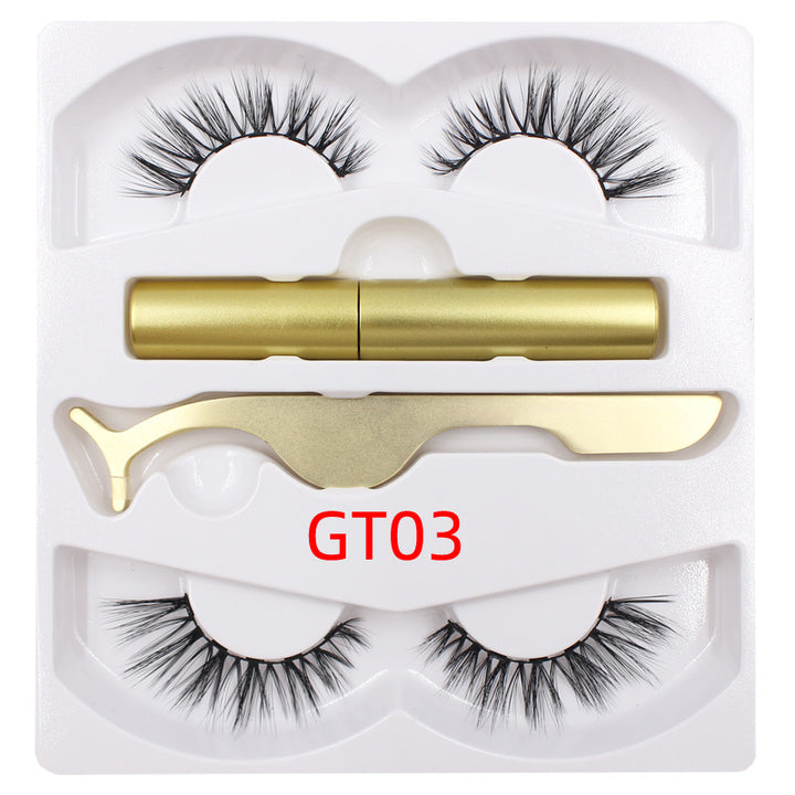 🧲👁️ Magnetic Liquid Eyeliner & Magnetic False Eyelashes Set – Waterproof Reusable Lash Kit with Tweezer
