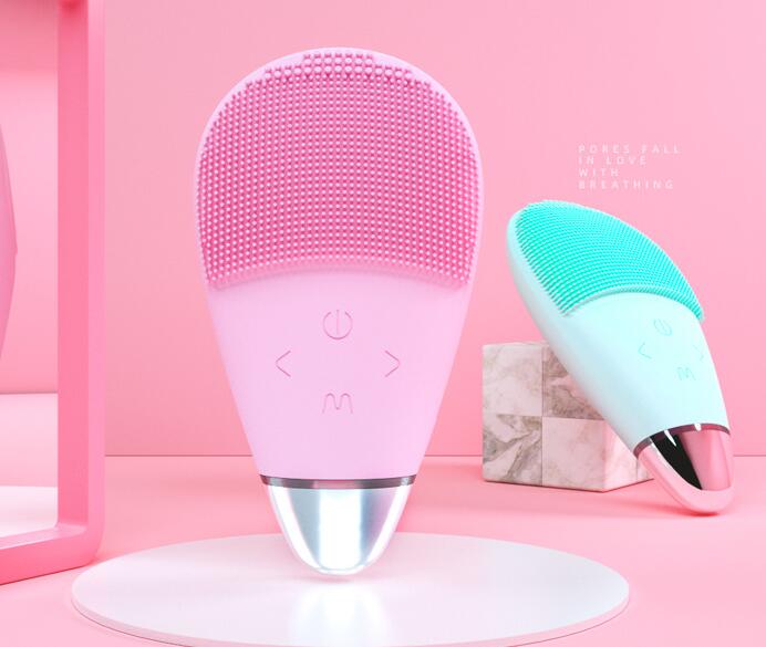 🧼💗 Electric Silicone Facial Cleansing Brush | Ultrasonic Deep Cleanser