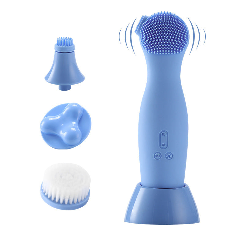 🧼💗 Electronic Facial Cleansing Brush | Sonic Pore Cleaning & Massage Device