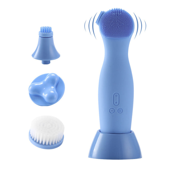 🧼💗 Electronic Facial Cleansing Brush | Sonic Pore Cleaning & Massage Device