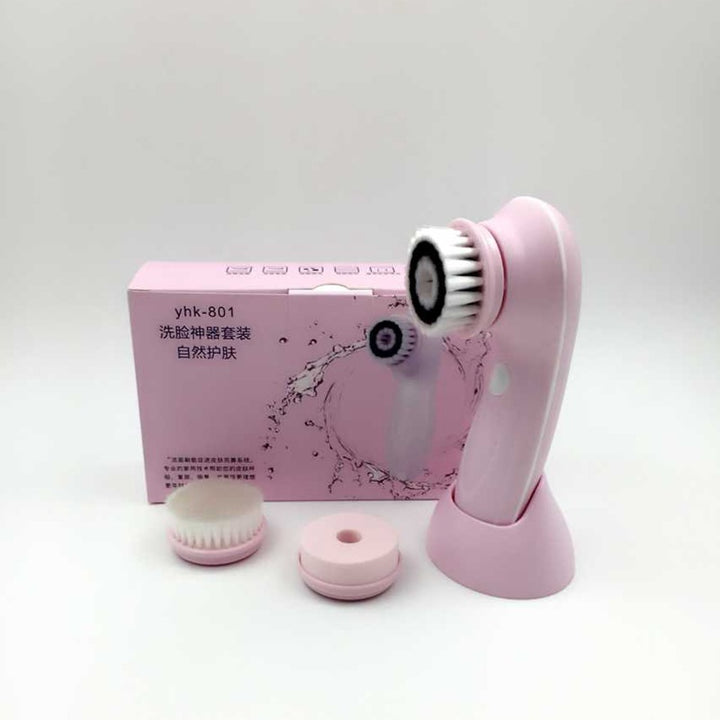 🧼💆‍♀️ Waterproof Facial Cleansing Instrument – Deep Pore Face Wash Brush Kit (Replaceable Head)
