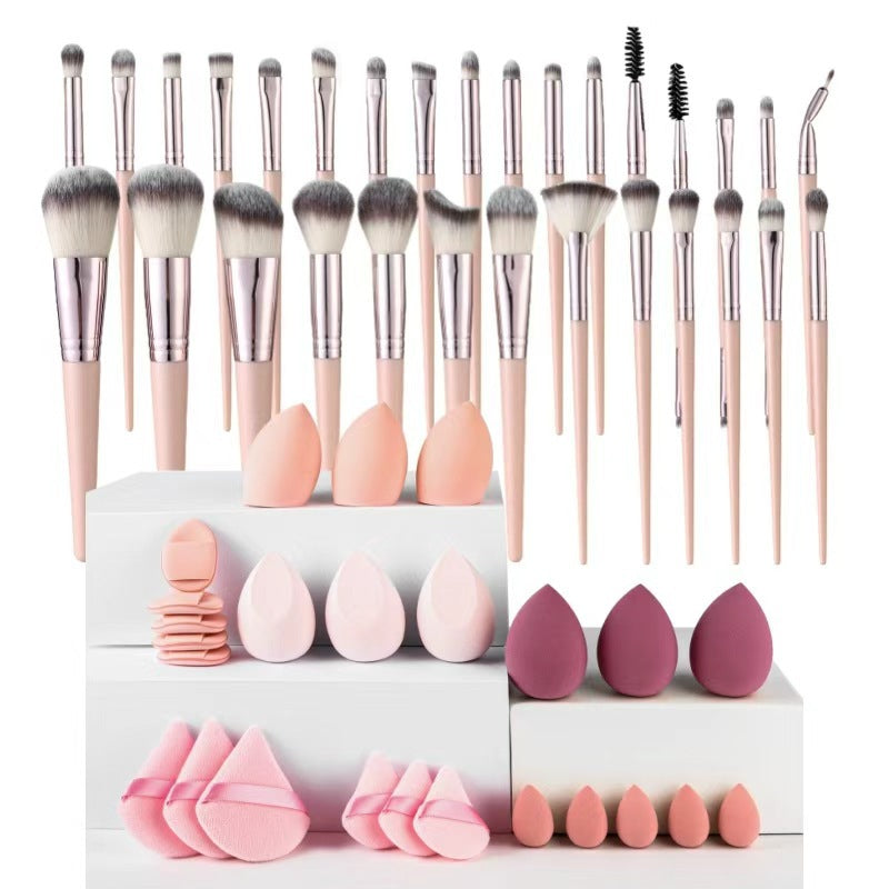 ✨ Black Makeup Brush Set — Eye Shadow & Full Face Beauty Tools 💄🖤
