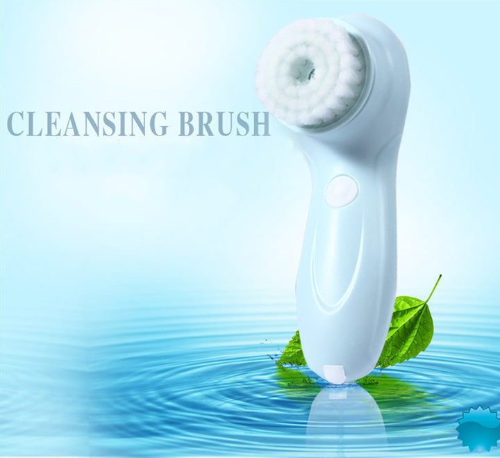 🧼💆‍♀️ Waterproof Facial Cleansing Instrument – Deep Pore Face Wash Brush Kit (Replaceable Head)
