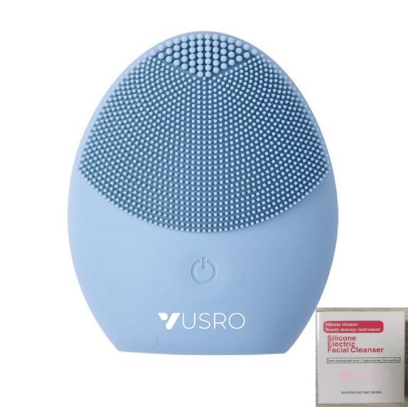 💖🧼 Electric Ultrasonic Silicone Facial Cleanser | Deep Cleansing & Oil Control Device