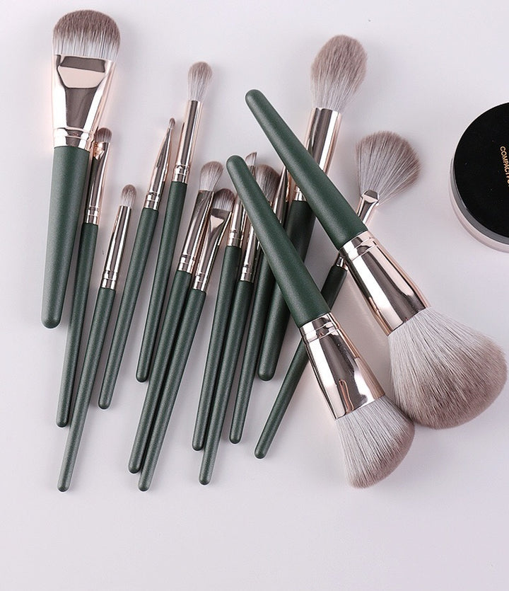 ✨ Super Soft Powder Makeup Brush Set (14-Piece) 💄