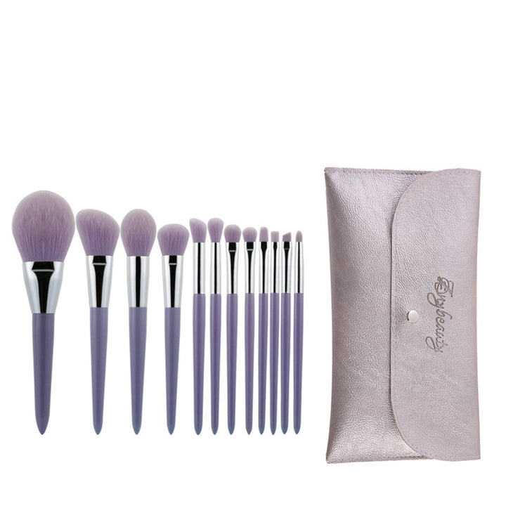 ✨ Zonia Fragrant Taro Color 12-Piece Makeup Brush Set 💄