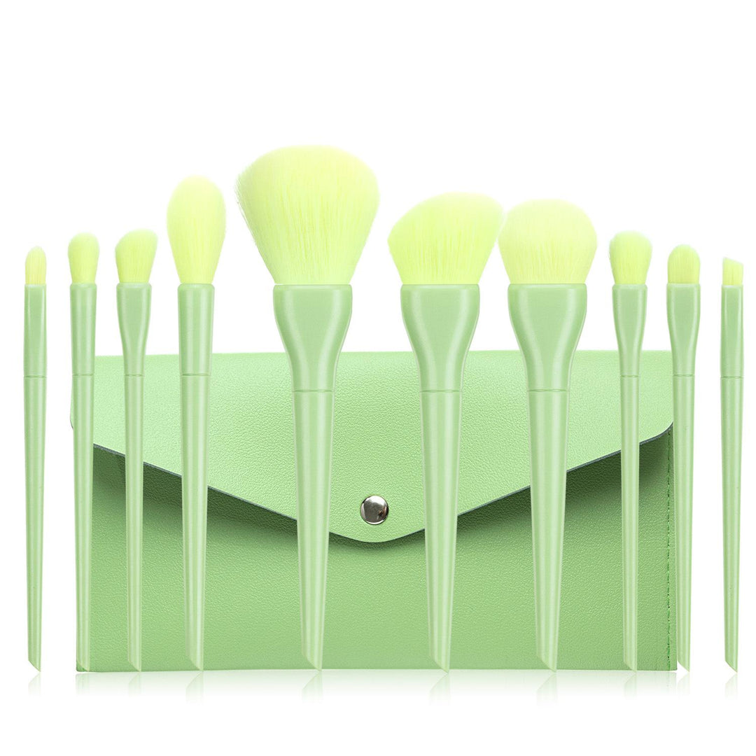 🍬✨ Candy Color 10-Piece Makeup Brush Set — Soft Bristles Collection 💄