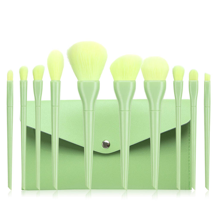 🍬✨ Candy Color 10-Piece Makeup Brush Set — Soft Bristles Collection 💄