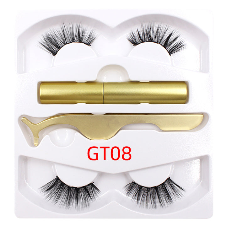 🧲👁️ Magnetic Liquid Eyeliner & Magnetic False Eyelashes Set – Waterproof Reusable Lash Kit with Tweezer
