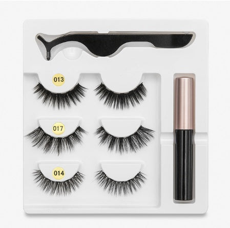 🧲👁️ Magnetic False Eyelashes – Fashion Cotton Stem 1 Pair Set