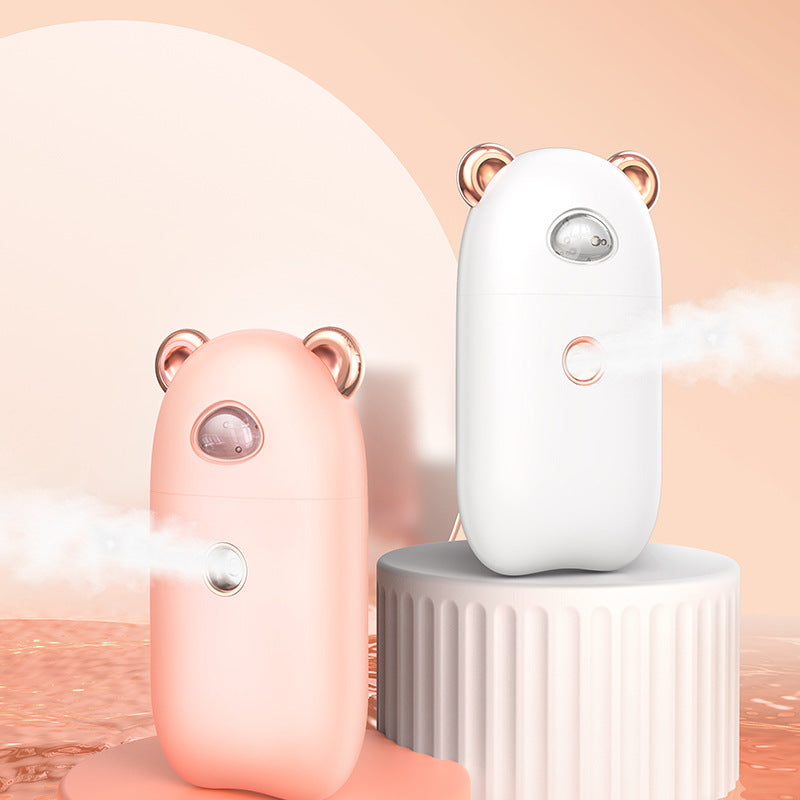🐾💧 USB Chargeable Portable Hand Humidifier & Face Steamer | Nano Mist Beauty Device