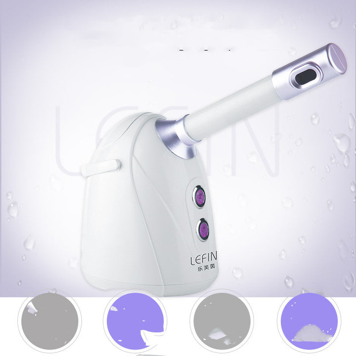 💨🌿 Three-Purpose Aromatherapy Face Steamer | Hot & Cold Spray Beauty Device