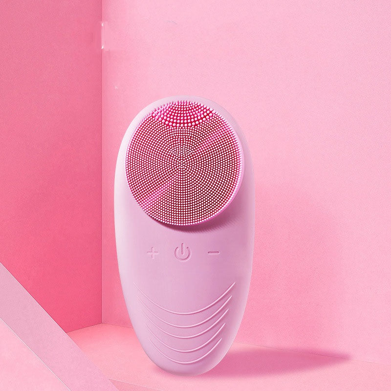 🧼💗 Mini Electric Facial Cleansing Brush | Silicone Deep Cleanser & Skin Massage Tool