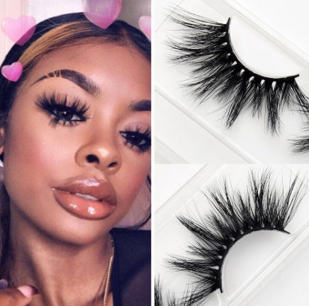 👁️✨ 3D Mink Hair False Eyelashes – Natural Thick Handmade European & American Style Lashes