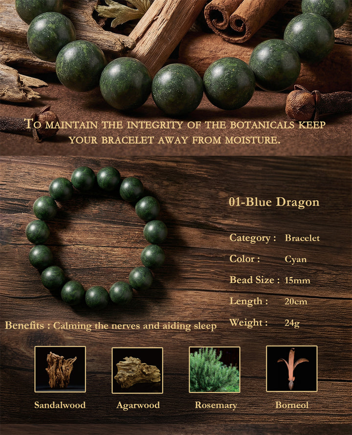 Chinese Herbal Bead Bracelet – Lightweight Wellness Jewelry