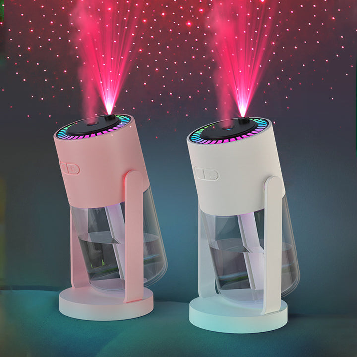 🌌✨ Starry Sky Projection Humidifier | Portable Cool Mist Night Light 🌙💧
