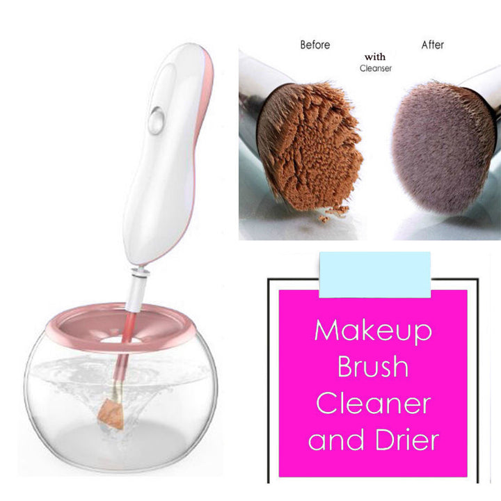 ✨ Makeup Brush Cleaner & Dryer — 360° Deep Clean Machine 💄🧼⚡