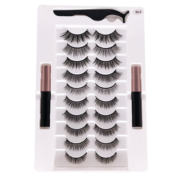 🧲👁️ Magnetic Liquid Eyeliner & Natural Eyelash Set – Reusable Magnetic Lash Kit