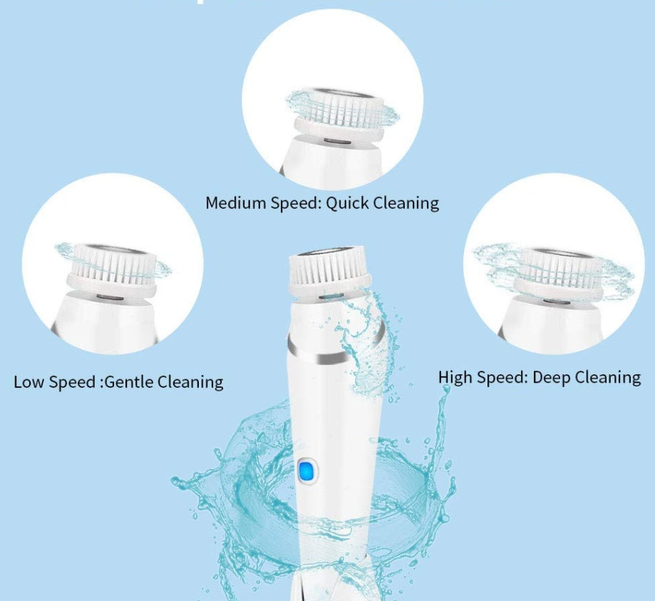 💖🧼 Electric Face Washing Brush | Pore Cleaner Ultrasonic Facial Massager