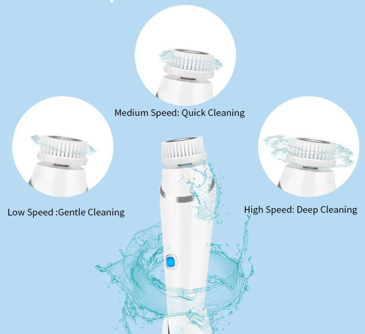 💖🧼 Electric Face Washing Brush | Pore Cleaner Ultrasonic Facial Massager