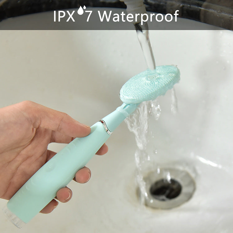 💖🧼 Hand-held Electric Silicone Facial Cleanser | Household Deep Cleansing & Vibration Device