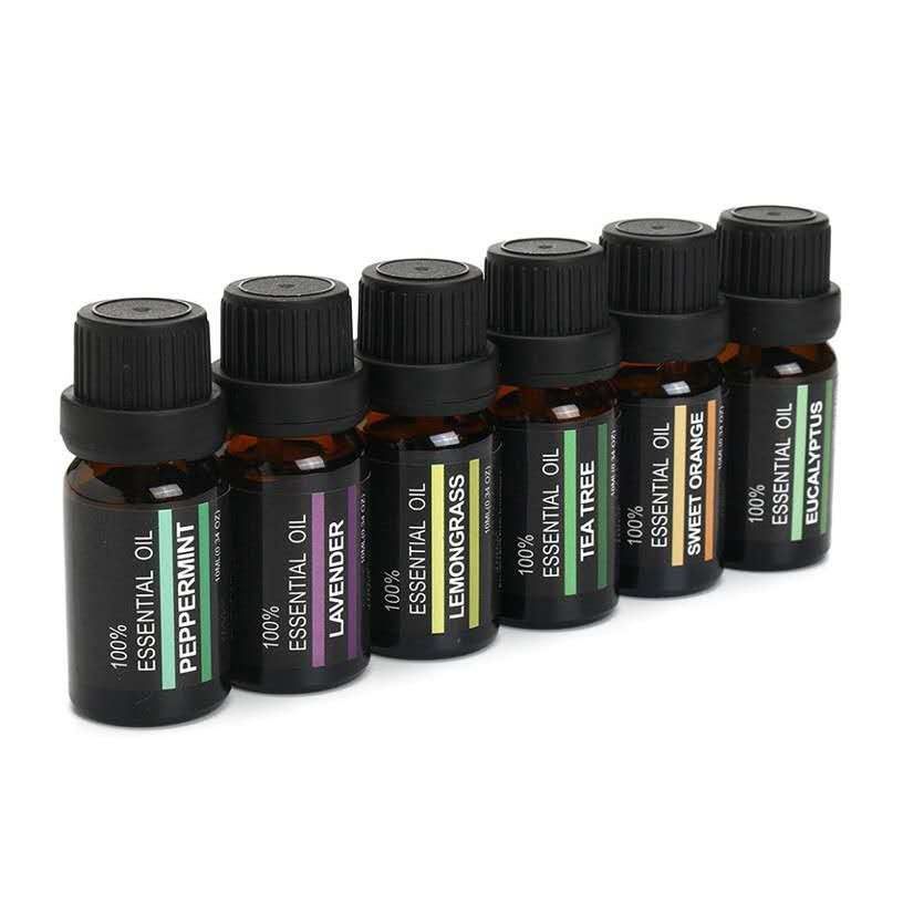 ✨ Aromatherapy Essential Oil Set — 6 × 10ml Massage & Diffuser Oils 🌿💧