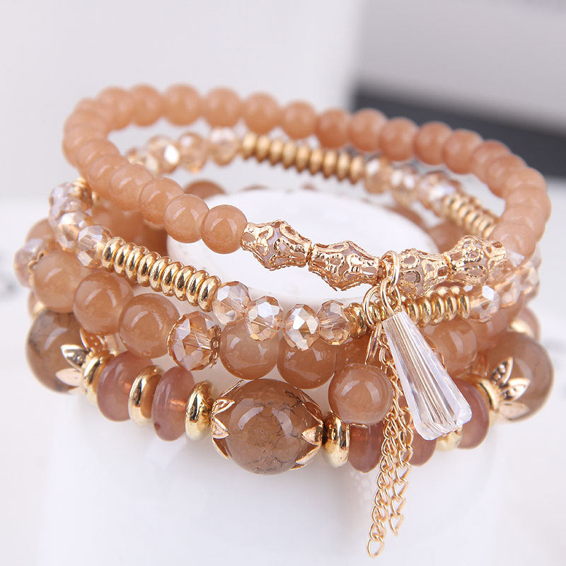 Bohemian Multilayer Multicolor Beaded Bracelet