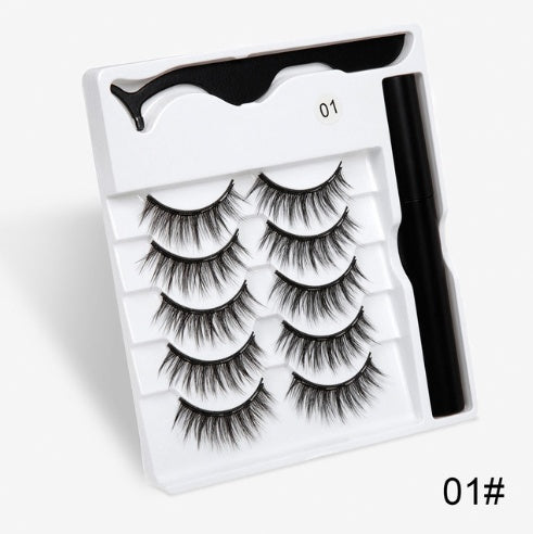 🧲👁️ Magnetic False Eyelashes – Fashion Cotton Stem 1 Pair Set