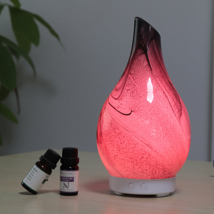 🌈💧 Living Room Ultrasonic 7-Color Humidifier | Glass Vase Aroma Diffuser ✨🌿
