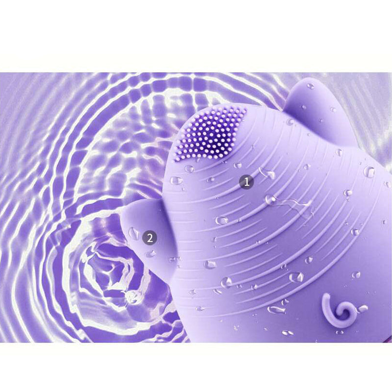 💖🧼 Electric Facial Cleanser | Waterproof Ultrasonic Silicone Face Wash & Massage Device