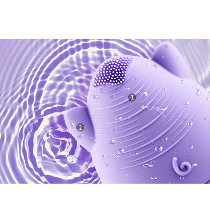 💖🧼 Electric Facial Cleanser | Waterproof Ultrasonic Silicone Face Wash & Massage Device