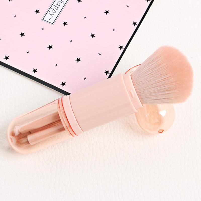 ✨ 4-in-1 Retractable Makeup Brush — Portable Beauty Tool 💄
