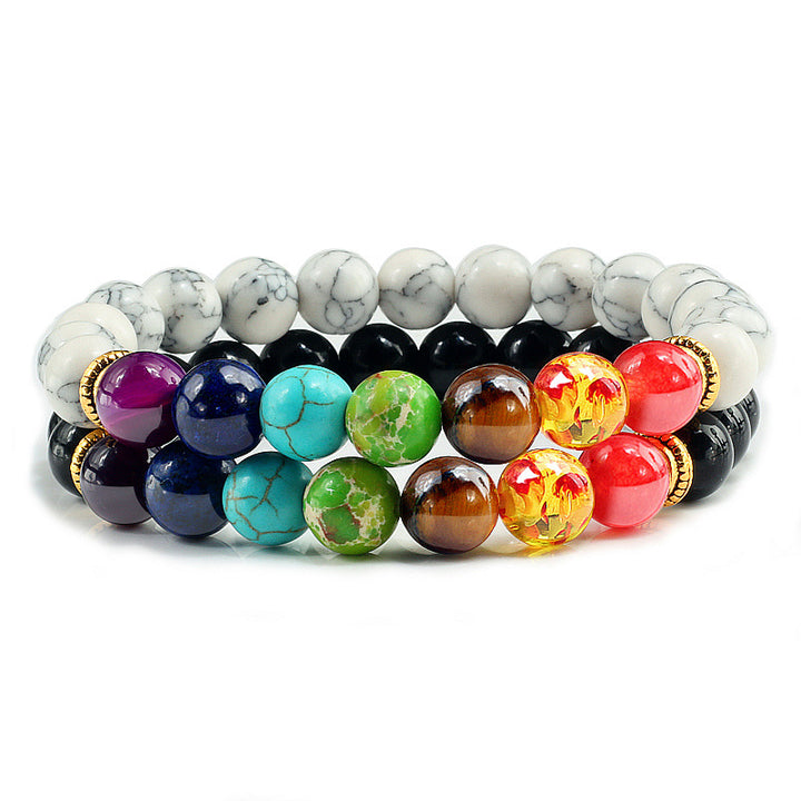 Frosted Natural Stone Yoga Bracelet