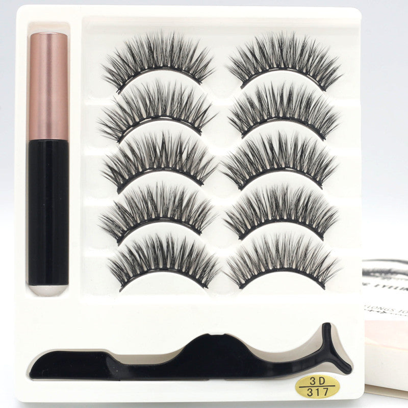 🧲👁️ Five Pairs of Magnetic Eyelashes – Reusable False Lash Set