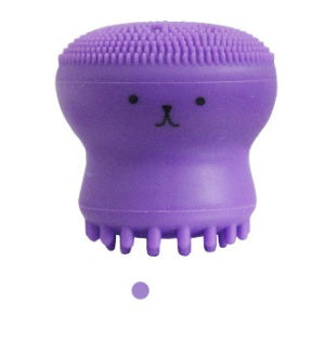 🧼🐙 Cartoon Octopus Silicone Wash Brush | Foaming Facial Cleansing & Massage Brush