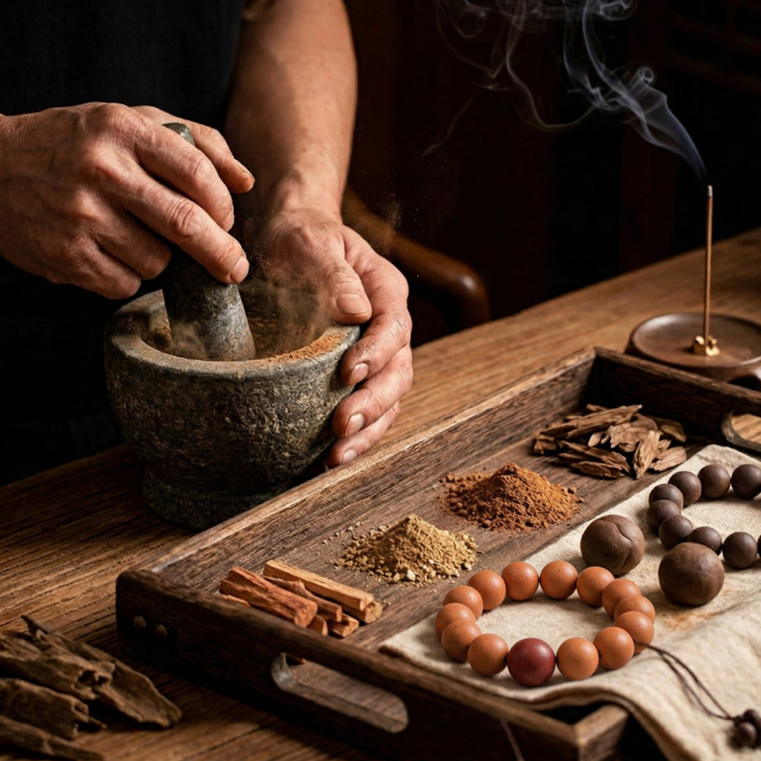 Chinese Herbal Bead Bracelet – Lightweight Wellness Jewelry