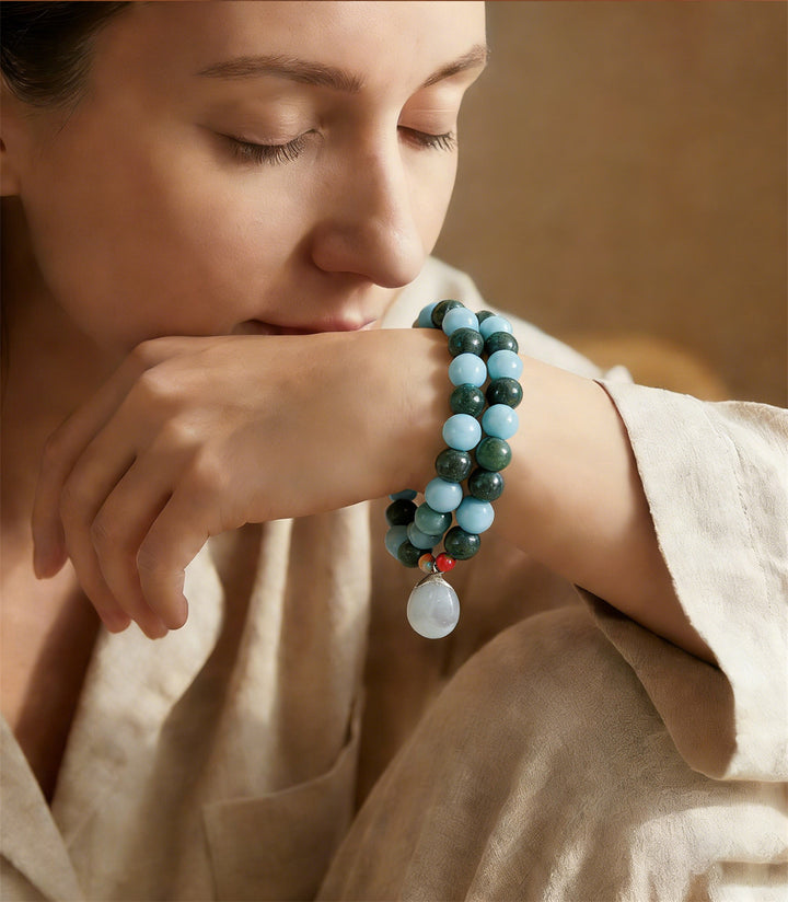 Chinese Herbal Bead Bracelet – Lightweight Wellness Jewelry