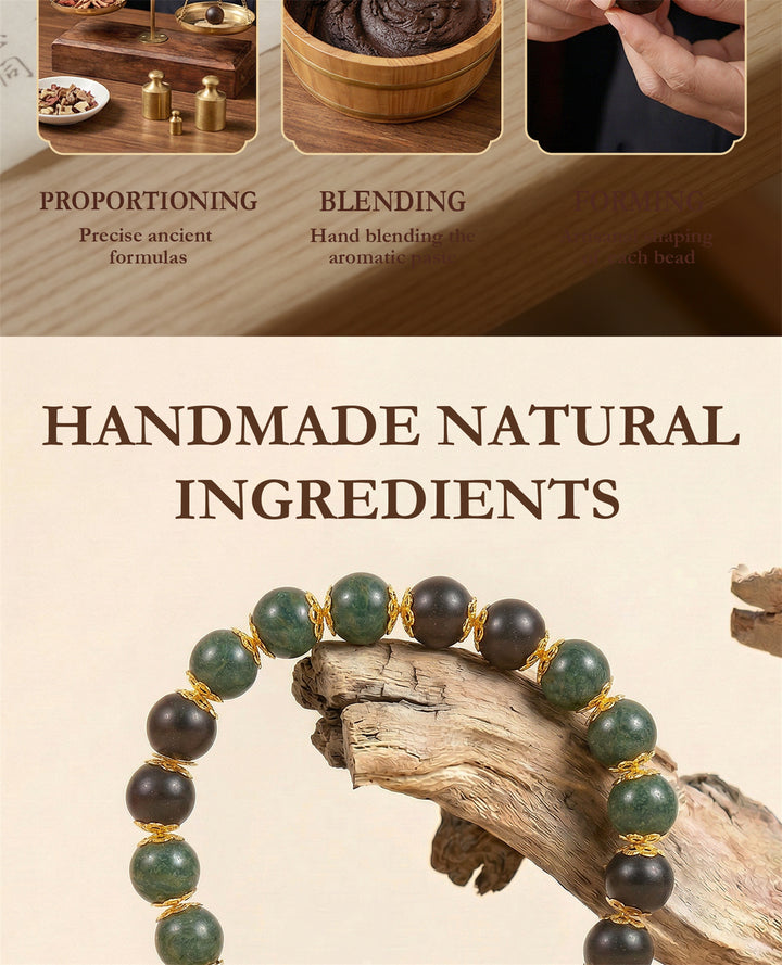 Chinese Herbal Bead Bracelet – Lightweight Wellness Jewelry