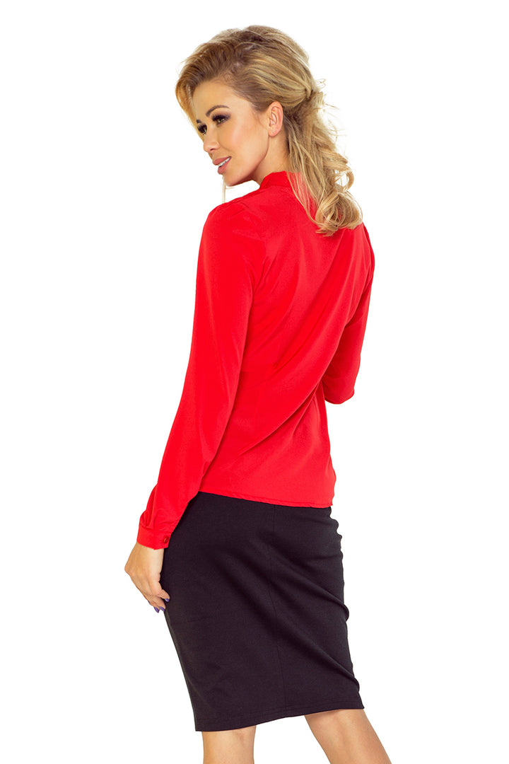 Blouse with bond - red