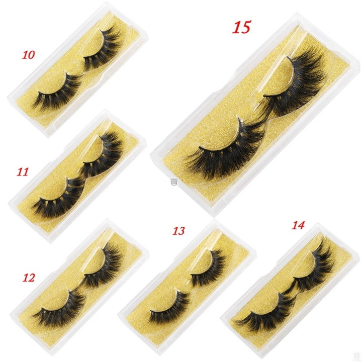 👁️✨ 25MM Mink Eyelashes – Wispy Fluffy Dramatic Fake Lashes