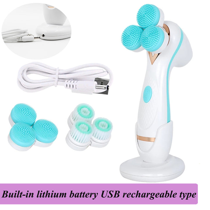 💖🧼 Pore Cleaning Electric Face Washer | Deep Cleansing & Anti-Acne Facial Device