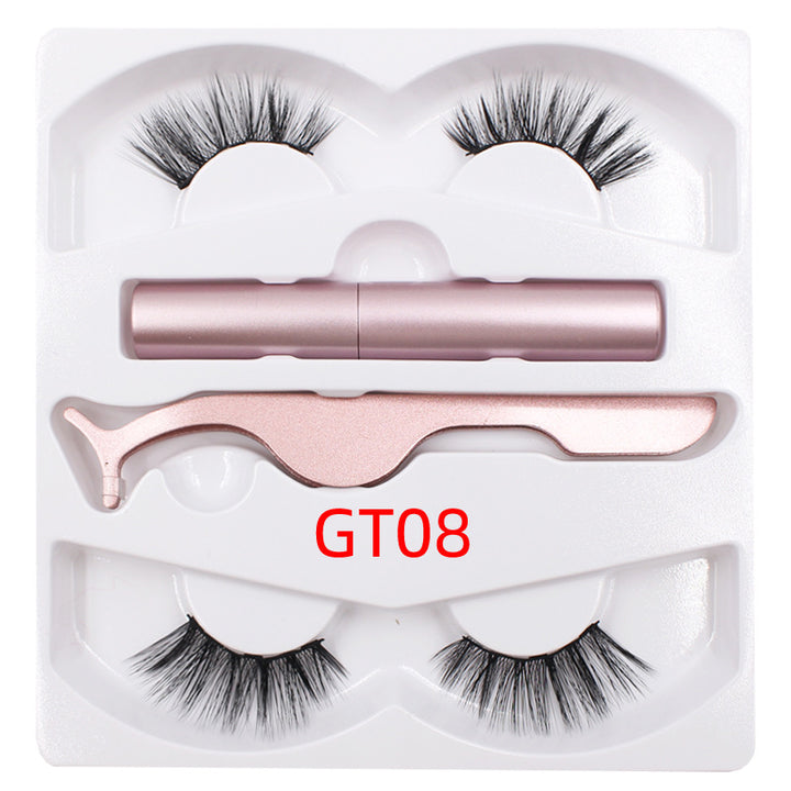 🧲👁️ Magnetic Liquid Eyeliner & Magnetic False Eyelashes Set – Waterproof Reusable Lash Kit with Tweezer