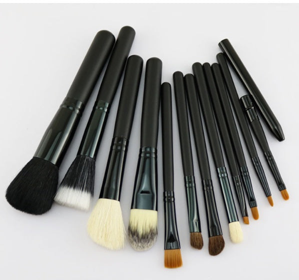 ✨ 12-Piece Makeup Brush Set — Cylinder Storage Beauty Tools Kit 💄
