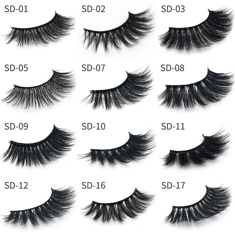 👁️✨ SD Exaggerated 3D Mink Eyelashes – 25MM Dense Stereo False Lash (1 Pair)