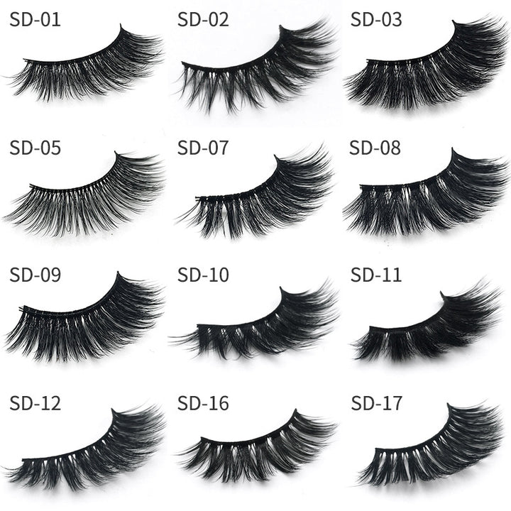 👁️✨ SD Exaggerated 3D Mink Eyelashes – 25MM Dense Stereo False Lash (1 Pair)