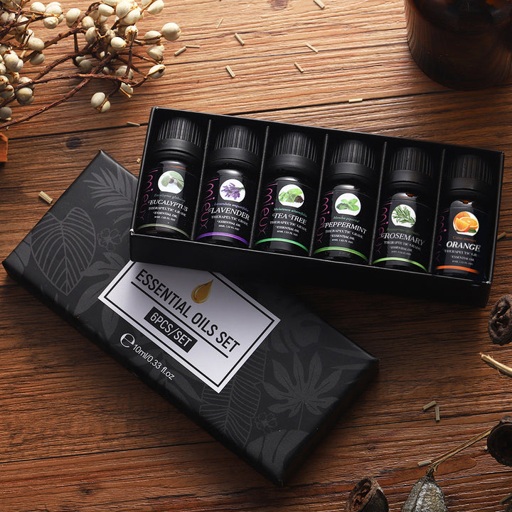✨ Herbal Aromatherapy Essential Oil Set — 6 × 10ml 🌿💧