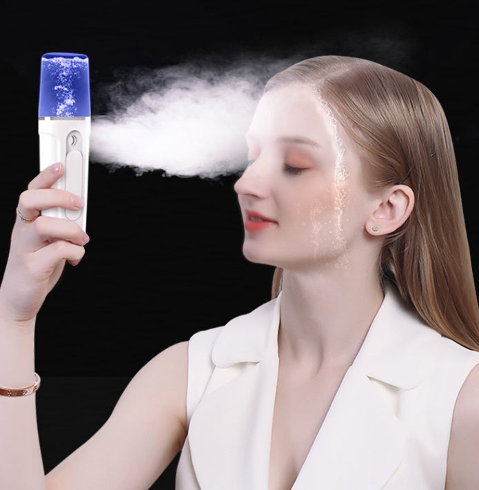 💧📱 Facial Moisturizing Beauty Apparatus | Nano Mist Sprayer with Power Bank